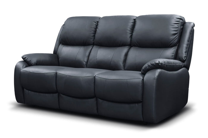 Parker Sofa - Half Leather - Black