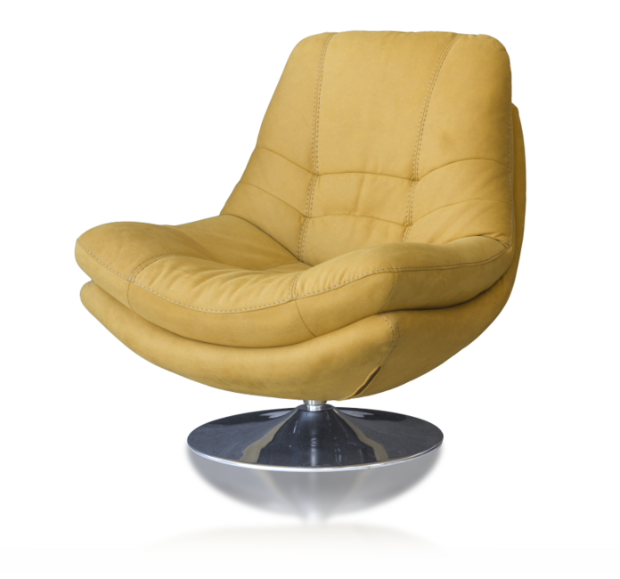 Armani Swivel Chair - Ochre