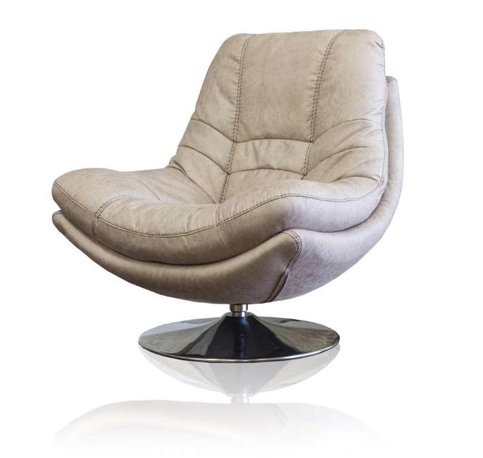 Armani Swivel Chair - Light Grey