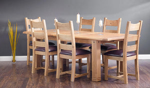 Donny Extendable Solid Oak Dining Table