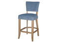 blue bar stool