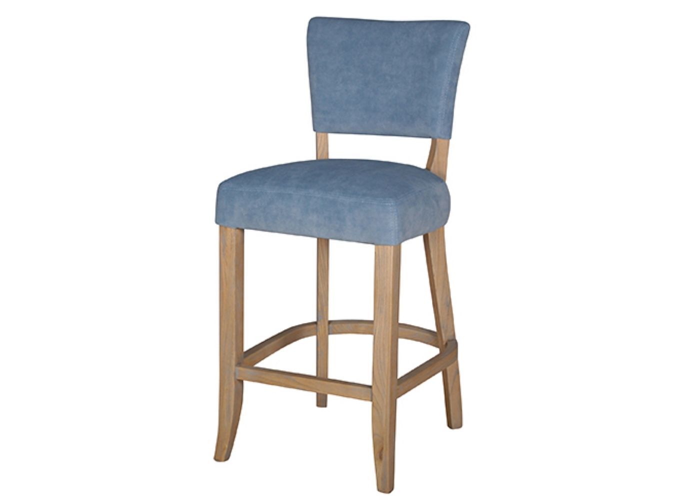 blue bar stool