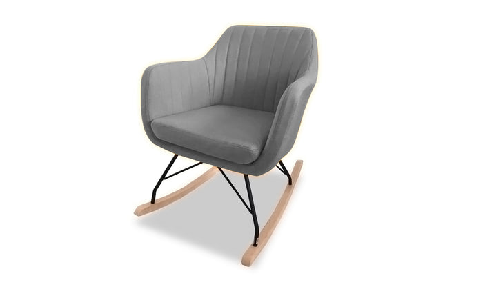 Katell Rocking Chair - Light Grey